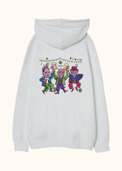 Ken Taç Dis, Oversize Unisex Kapüşonlu Sweatshirt