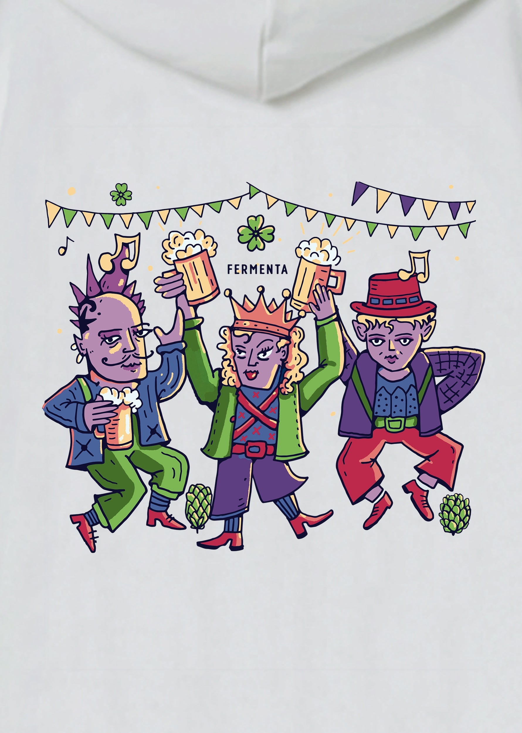 Ken Taç Dis, Oversize Unisex Kapüşonlu Sweatshirt