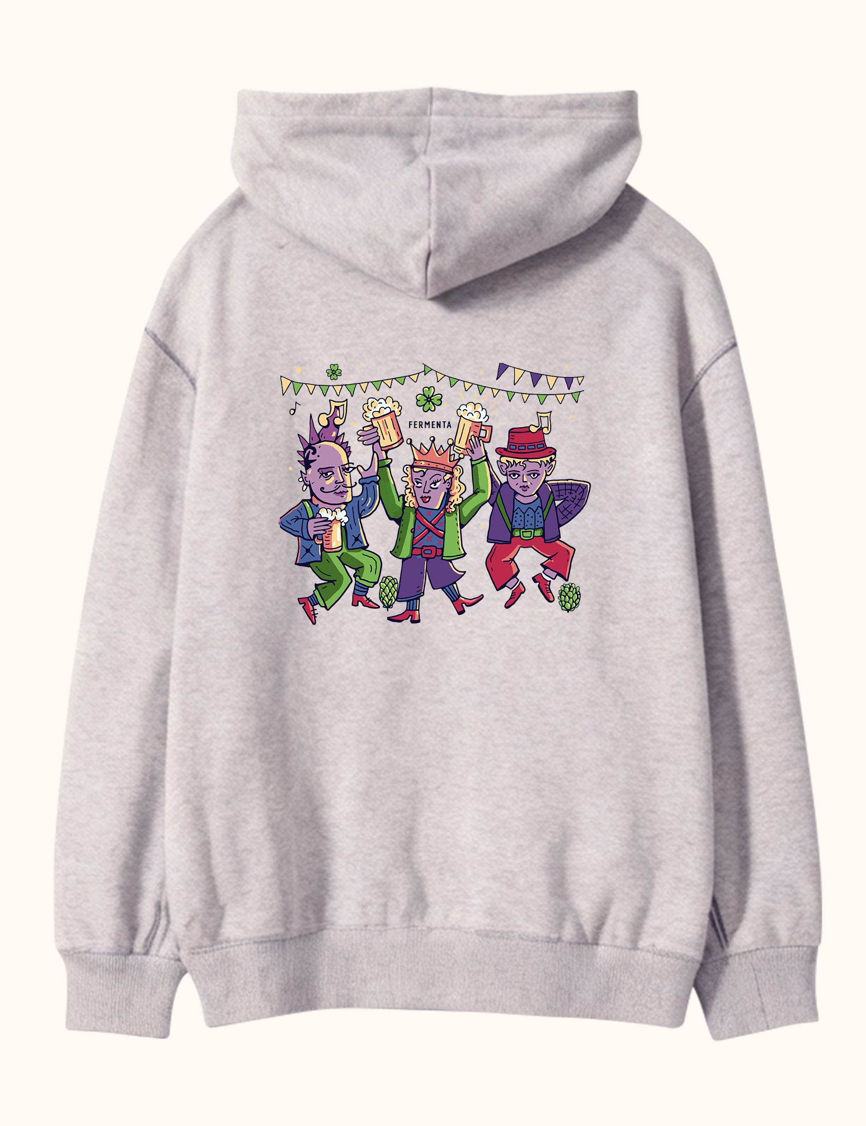 Ken Taç Dis, Oversize Unisex Kapüşonlu Sweatshirt