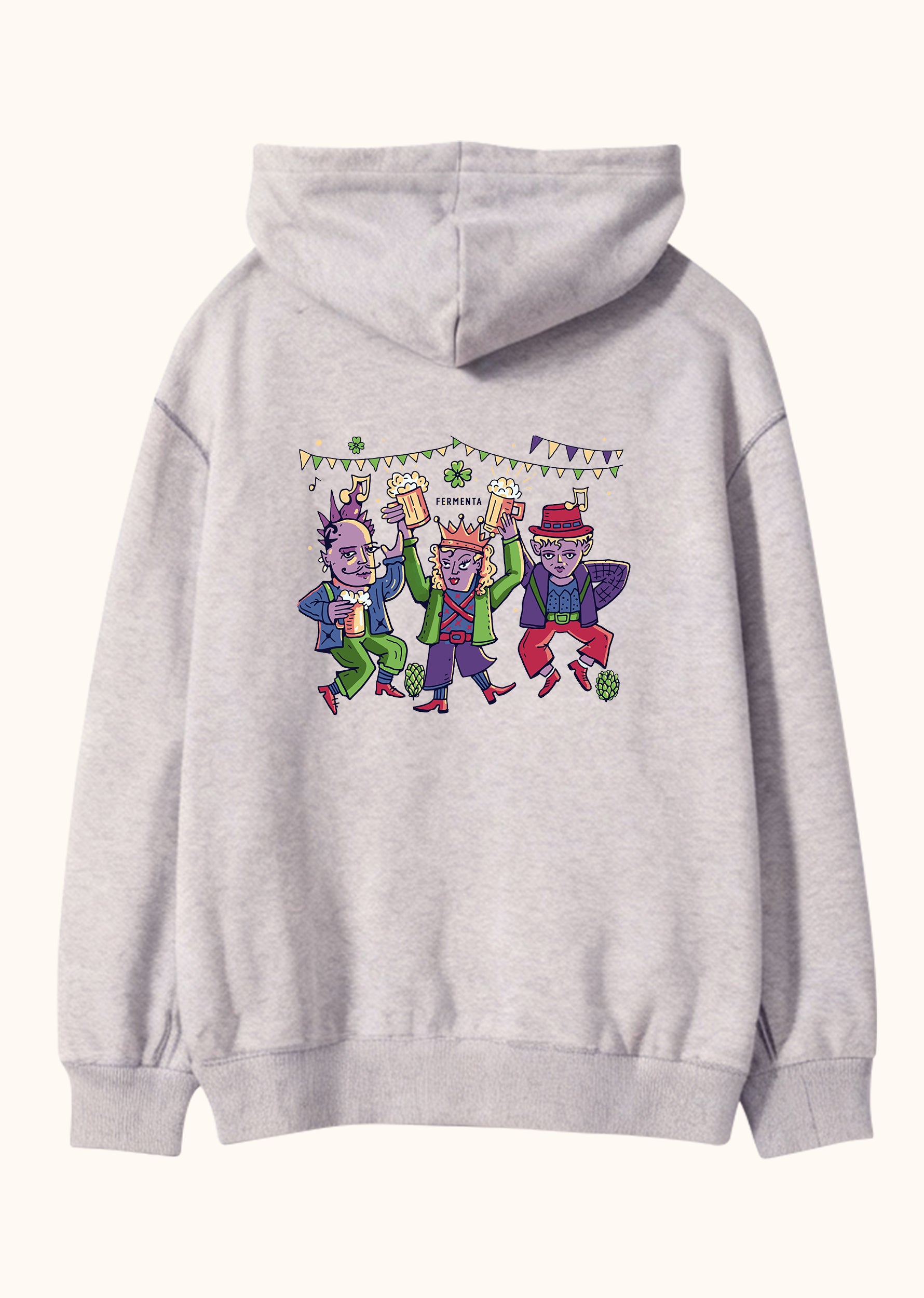 Ken Taç Dis, Oversize Unisex Kapüşonlu Sweatshirt