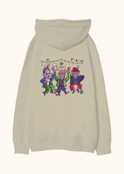 Ken Taç Dis, Oversize Unisex Kapüşonlu Sweatshirt