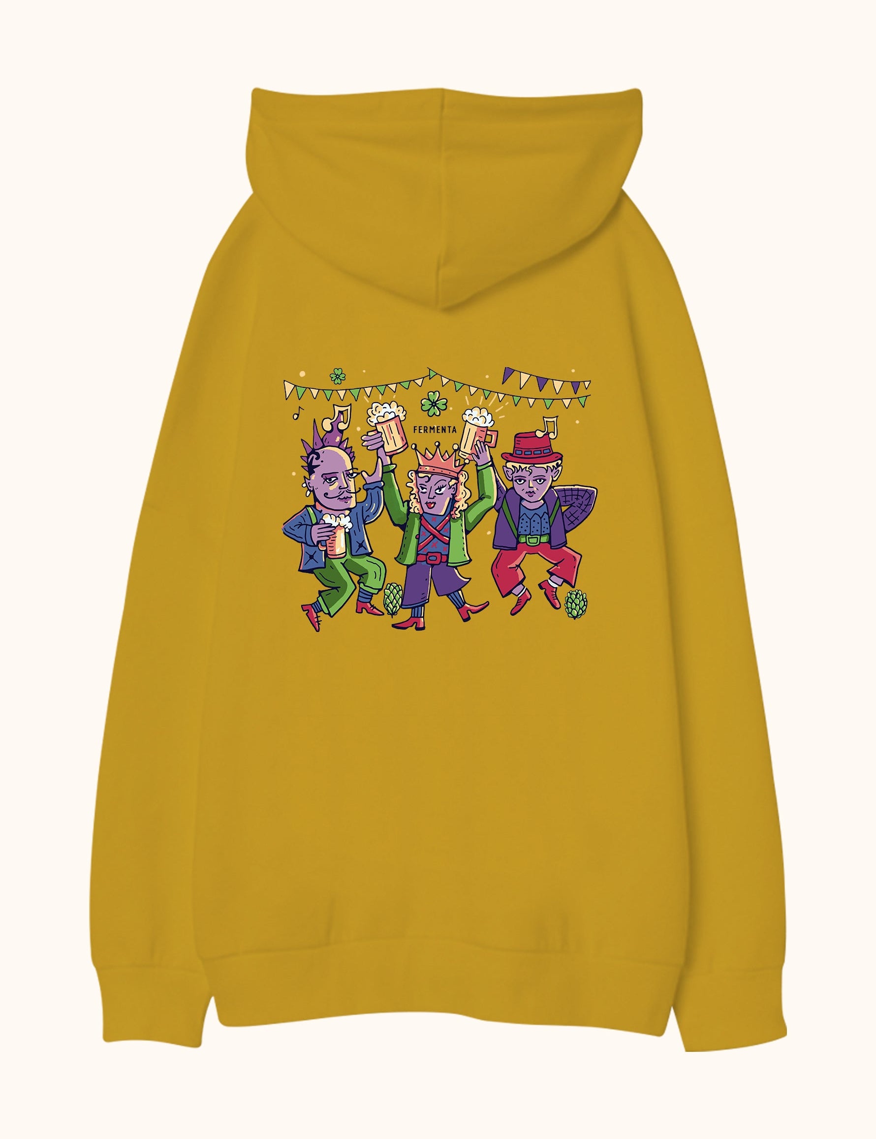 Ken Taç Dis, Oversize Unisex Kapüşonlu Sweatshirt