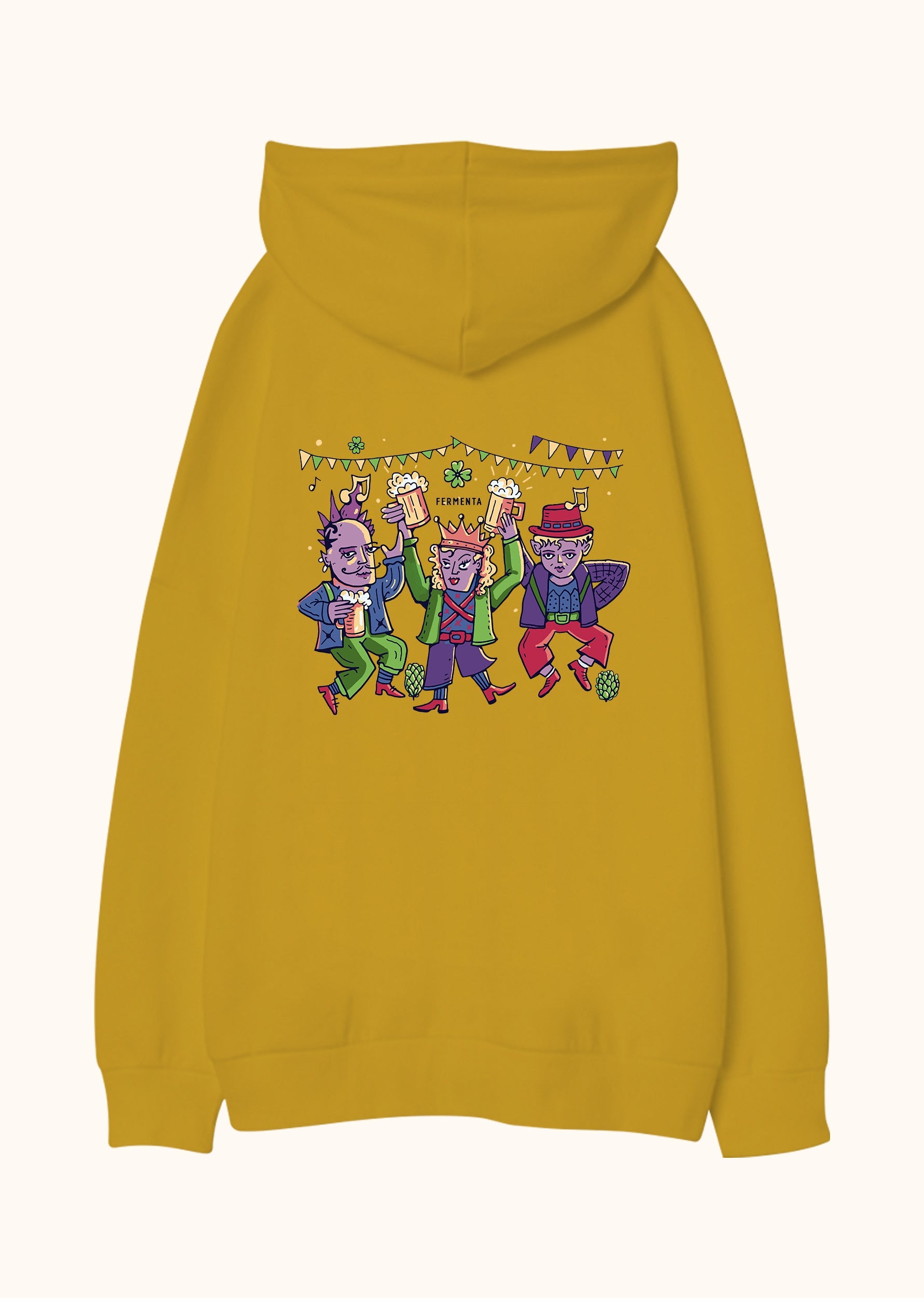 Ken Taç Dis, Oversize Unisex Kapüşonlu Sweatshirt