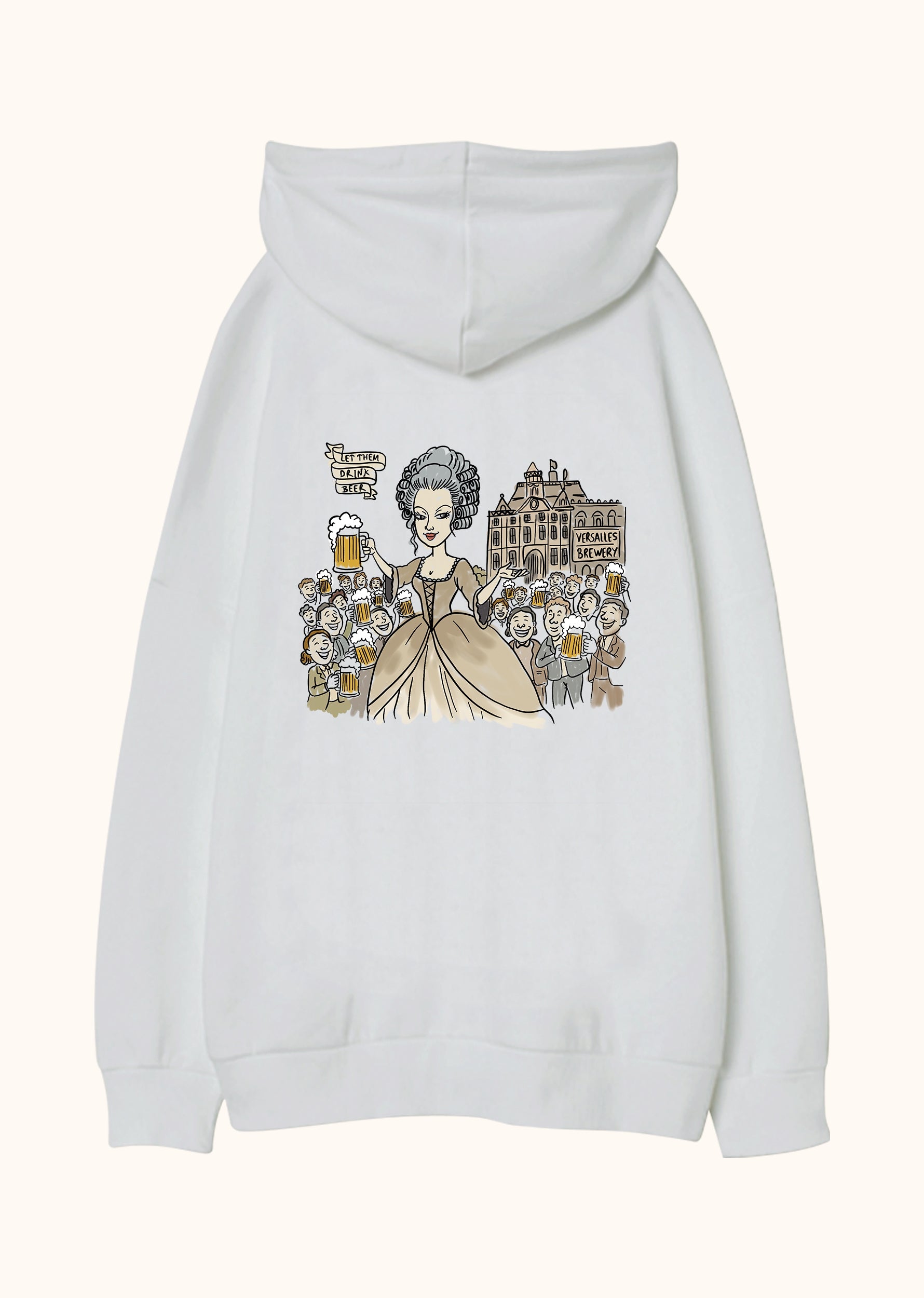 Let them drink beer, Oversize Unisex Kapüşonlu Sweatshirt