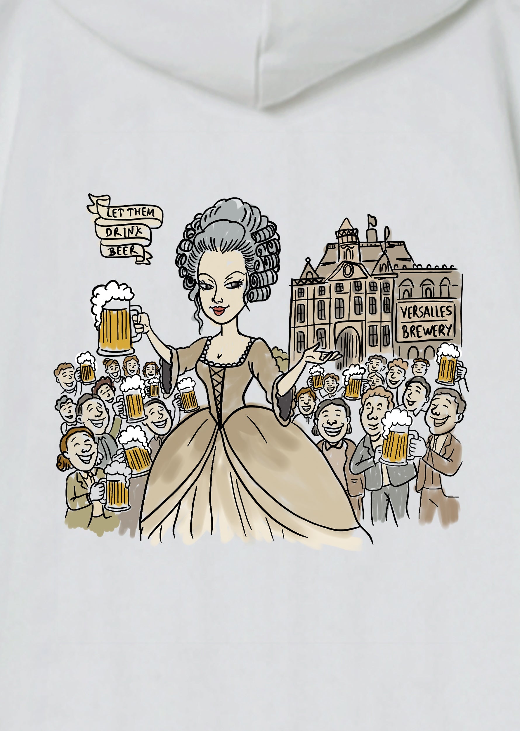 Let them drink beer, Oversize Unisex Kapüşonlu Sweatshirt