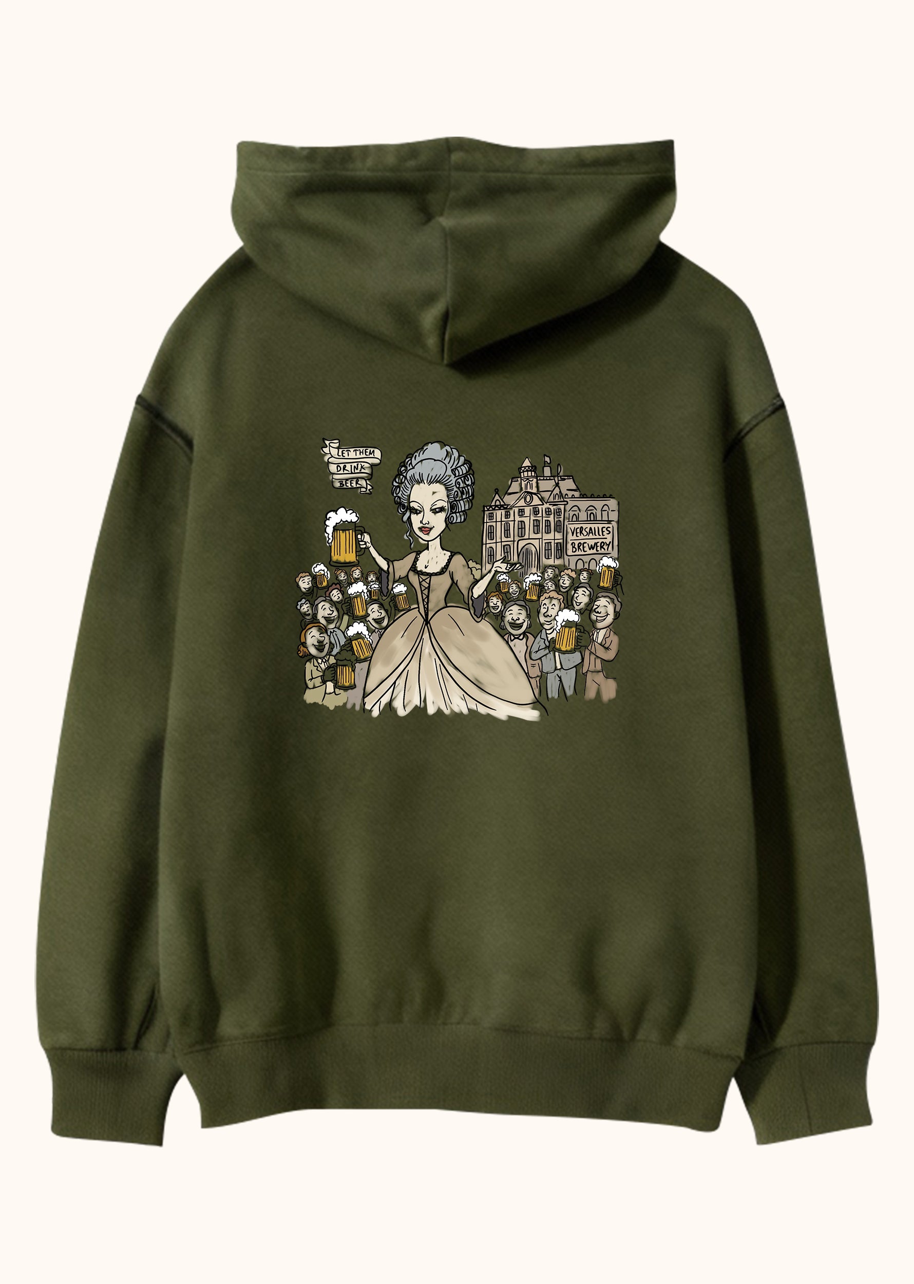 Let them drink beer, Oversize Unisex Kapüşonlu Sweatshirt