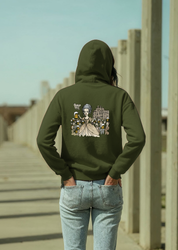 Let them drink beer, Oversize Unisex Kapüşonlu Sweatshirt