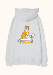 Meowps, Oversize Unisex Kapüşonlu Sweatshirt