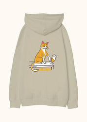 Meowps, Oversize Unisex Kapüşonlu Sweatshirt