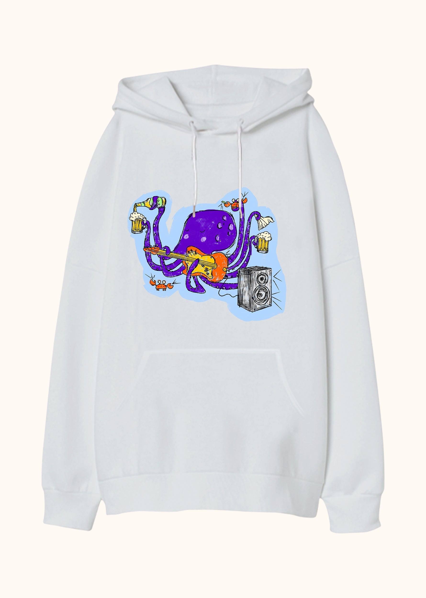 On Parmağında On Marifet, Oversize Unisex Kapüşonlu Sweatshirt