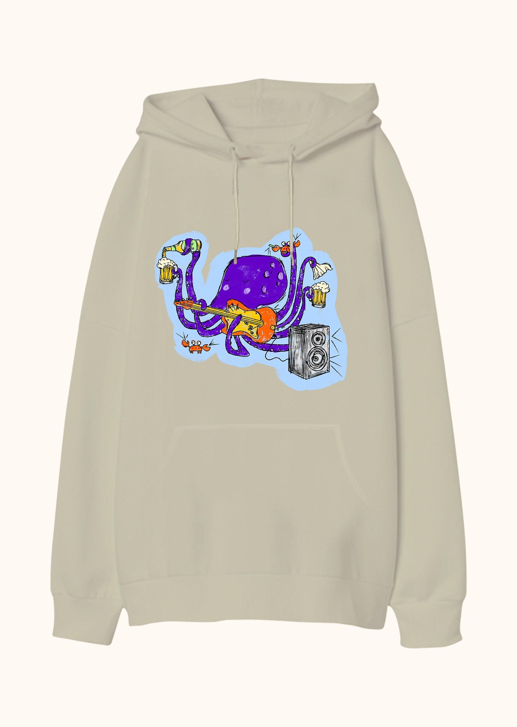 On Parmağında On Marifet, Oversize Unisex Kapüşonlu Sweatshirt