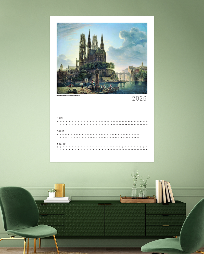 Dört Mevsim 2026 Klasik Sanat Takvimi Seti