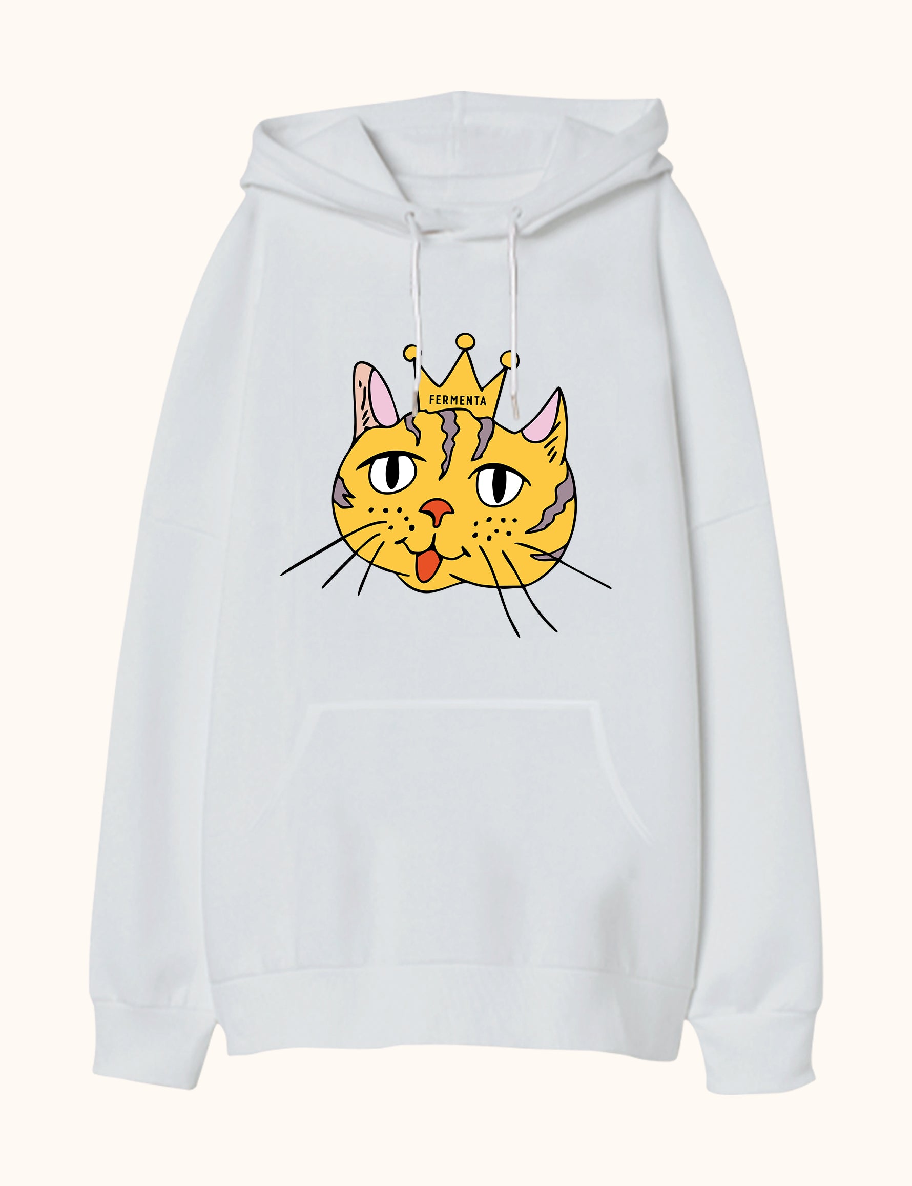 Rule n’ Purr, Oversize Unisex Kapüşonlu Sweatshirt