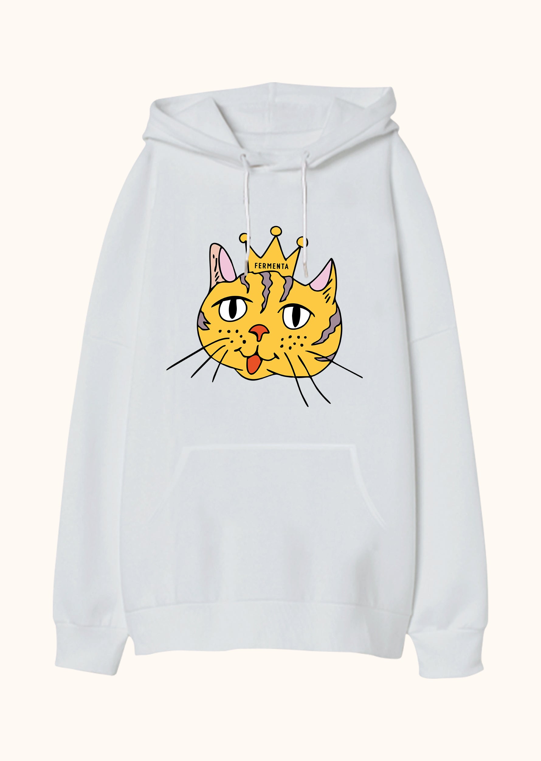 Rule n’ Purr, Oversize Unisex Kapüşonlu Sweatshirt