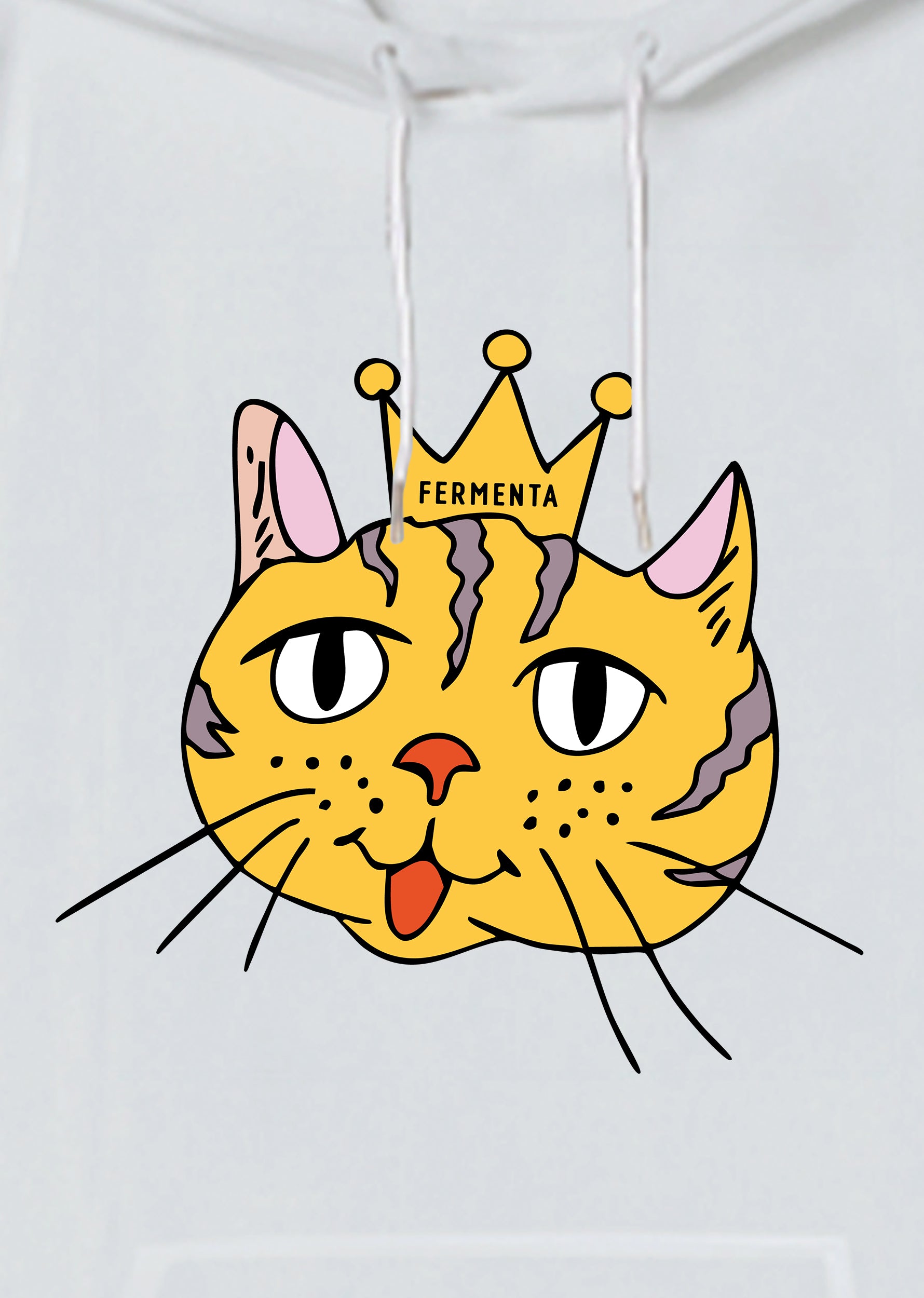 Rule n’ Purr, Oversize Unisex Kapüşonlu Sweatshirt