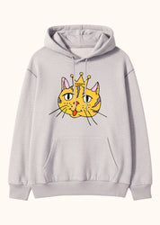 Rule n’ Purr, Oversize Unisex Kapüşonlu Sweatshirt