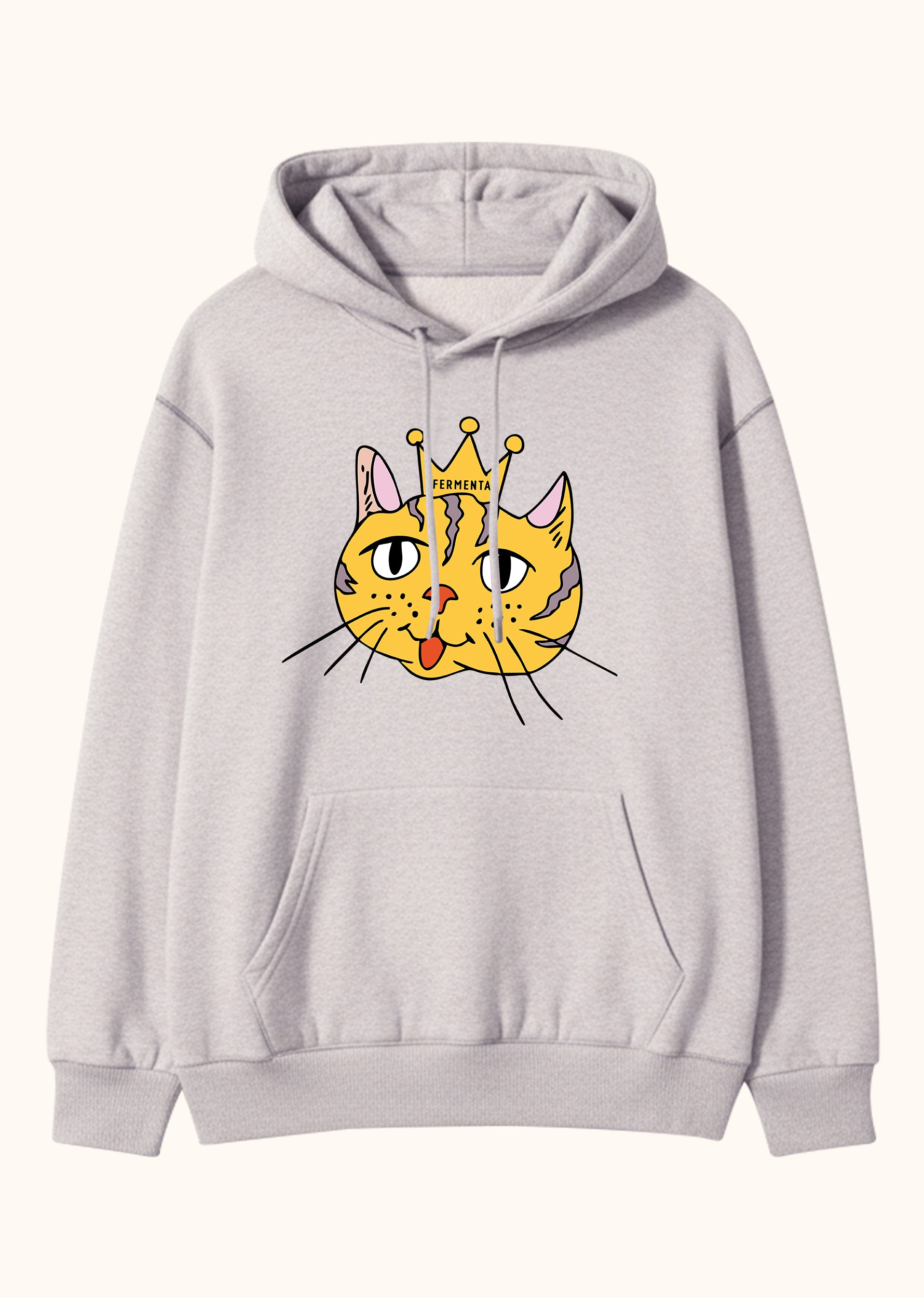 Rule n’ Purr, Oversize Unisex Kapüşonlu Sweatshirt