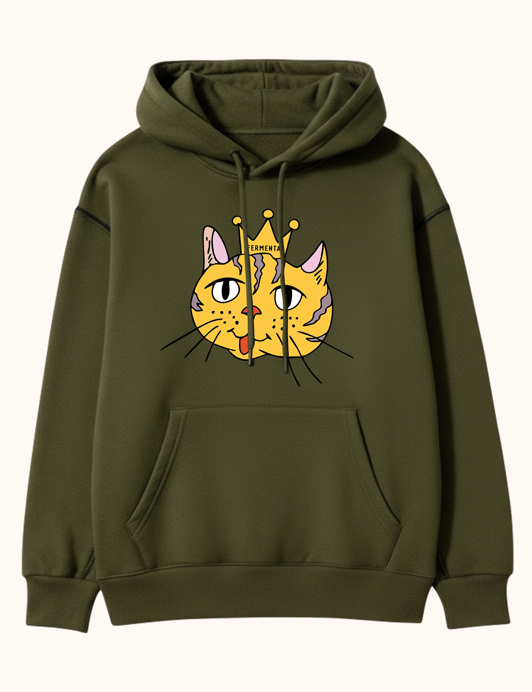 Rule n’ Purr, Oversize Unisex Kapüşonlu Sweatshirt