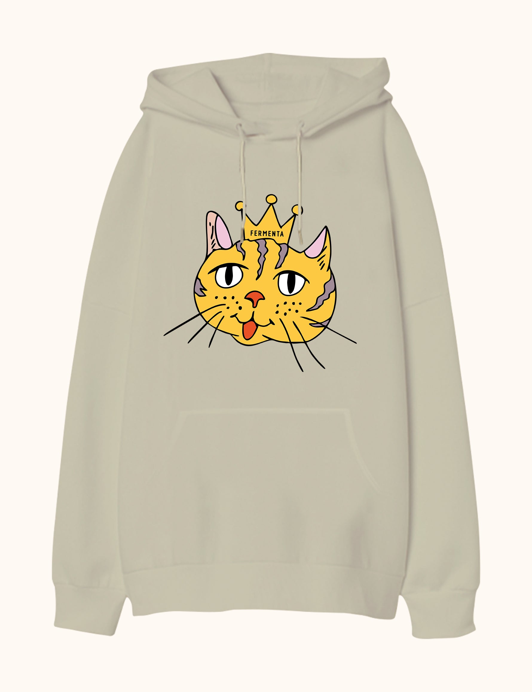 Rule n’ Purr, Oversize Unisex Kapüşonlu Sweatshirt