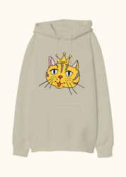 Rule n’ Purr, Oversize Unisex Kapüşonlu Sweatshirt