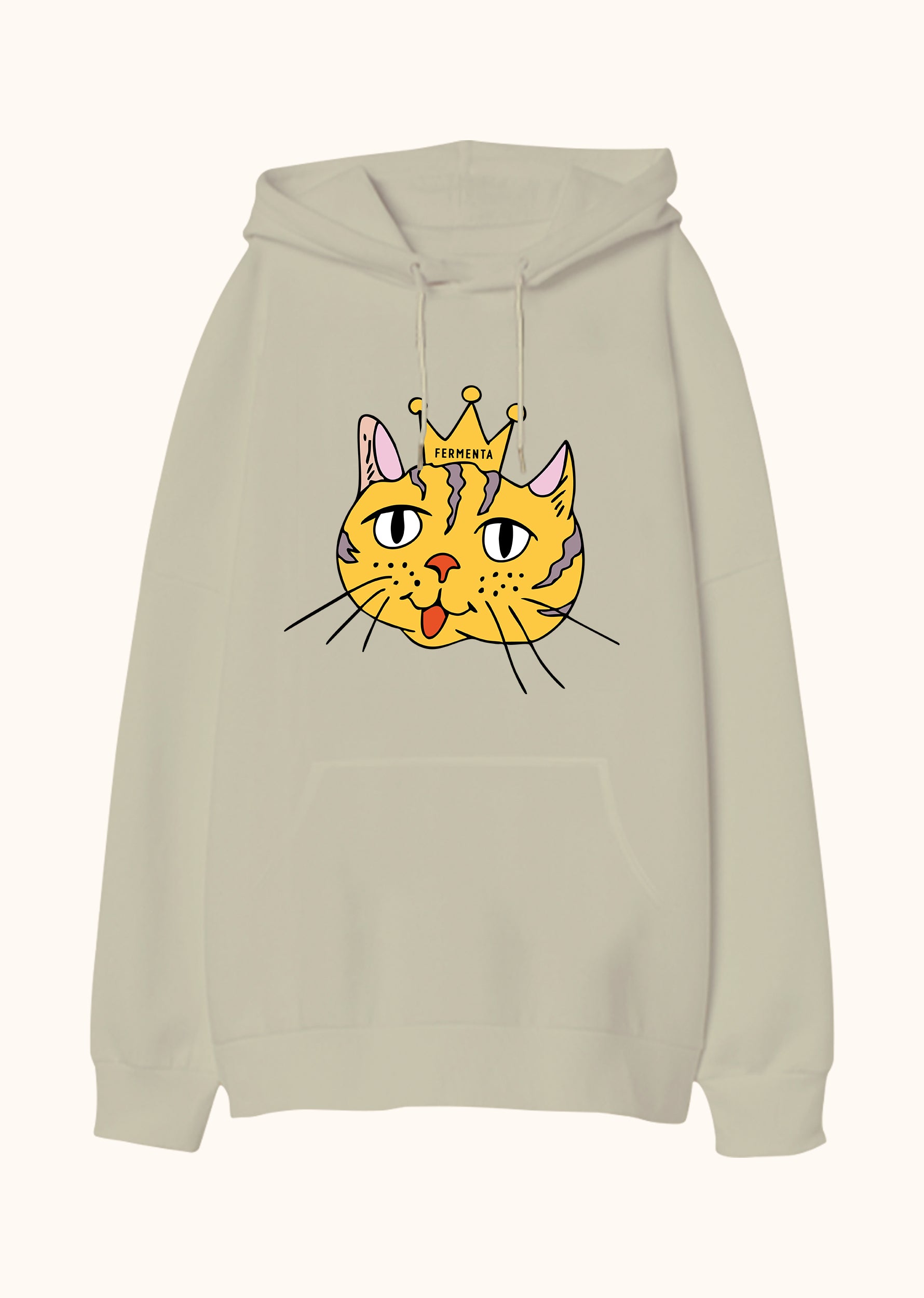 Rule n’ Purr, Oversize Unisex Kapüşonlu Sweatshirt