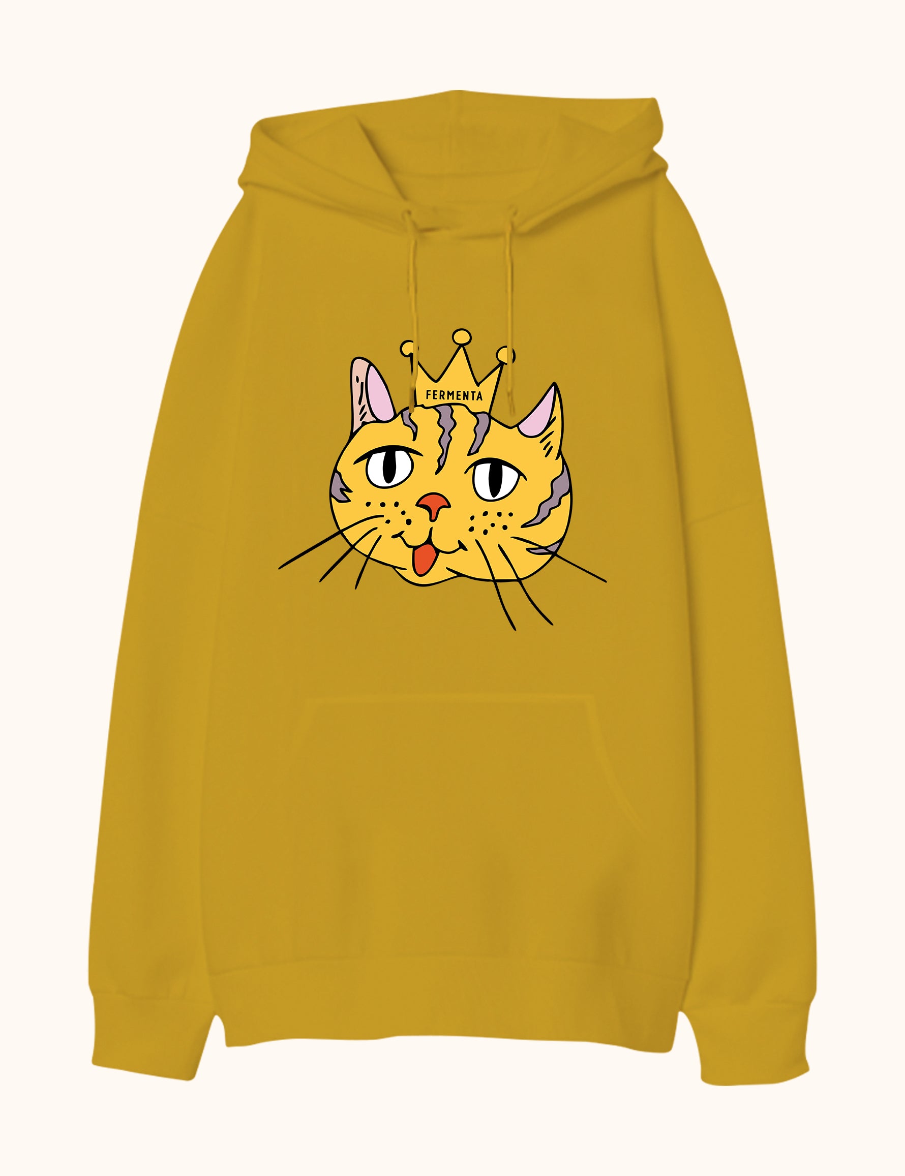 Rule n’ Purr, Oversize Unisex Kapüşonlu Sweatshirt