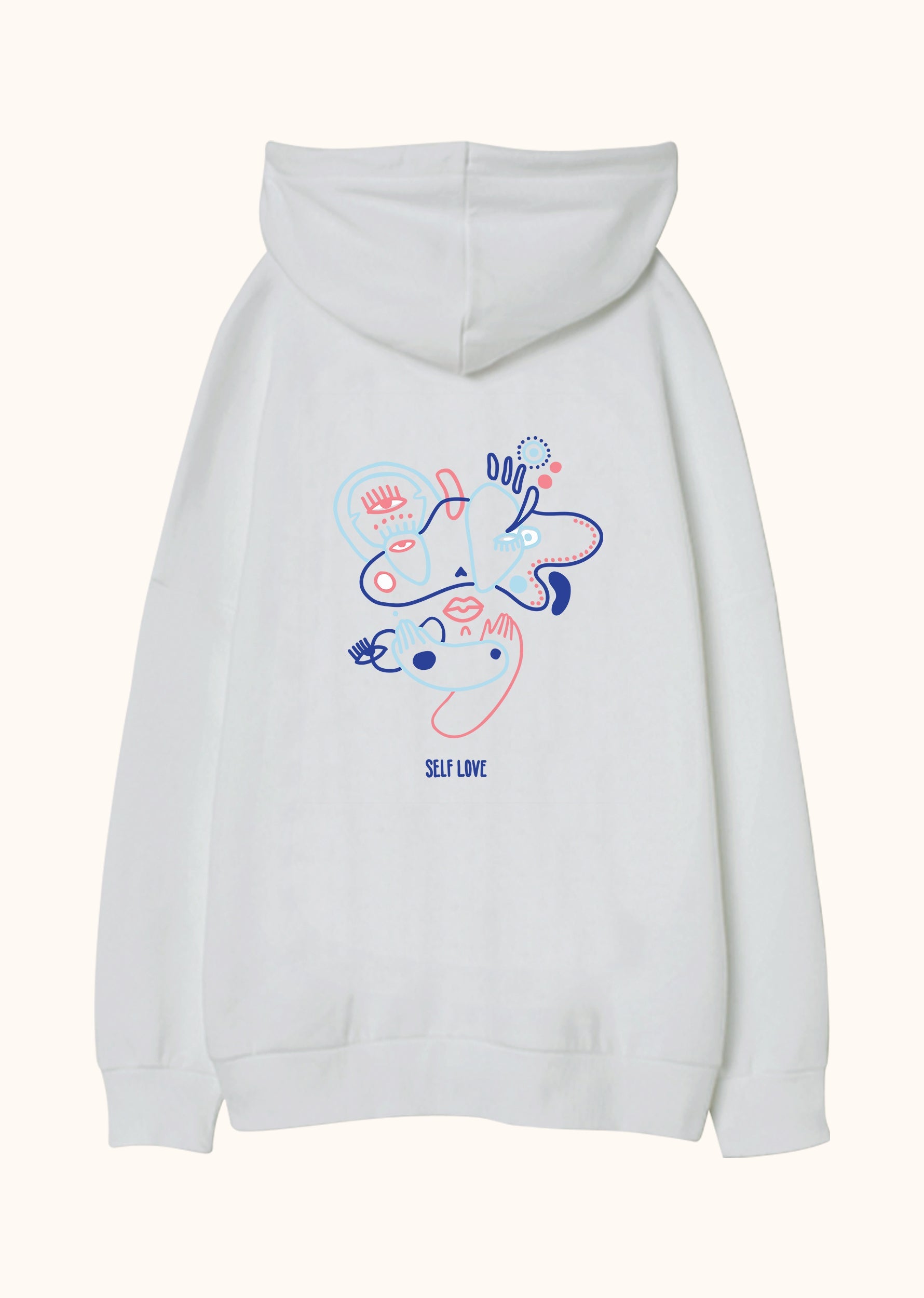 Self Love, Oversize Unisex Kapüşonlu Sweatshirt