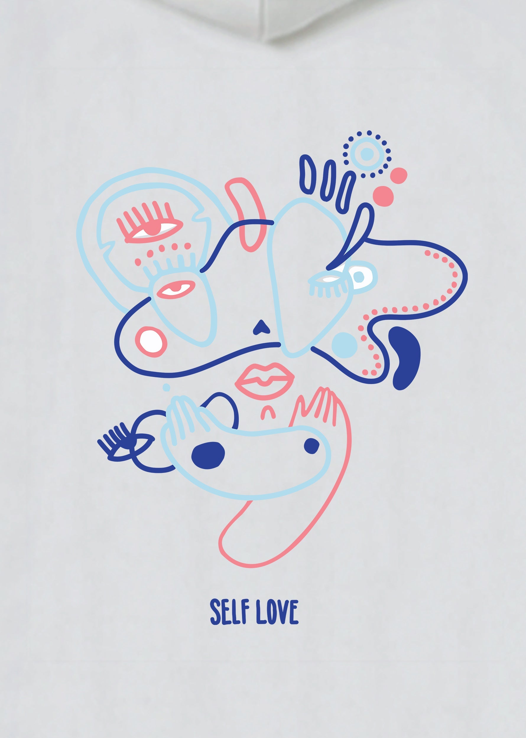 Self Love, Oversize Unisex Kapüşonlu Sweatshirt