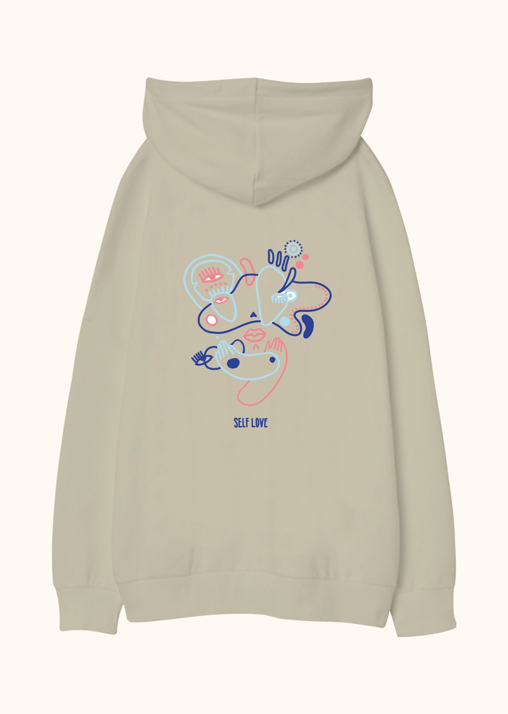 Self Love, Oversize Unisex Kapüşonlu Sweatshirt