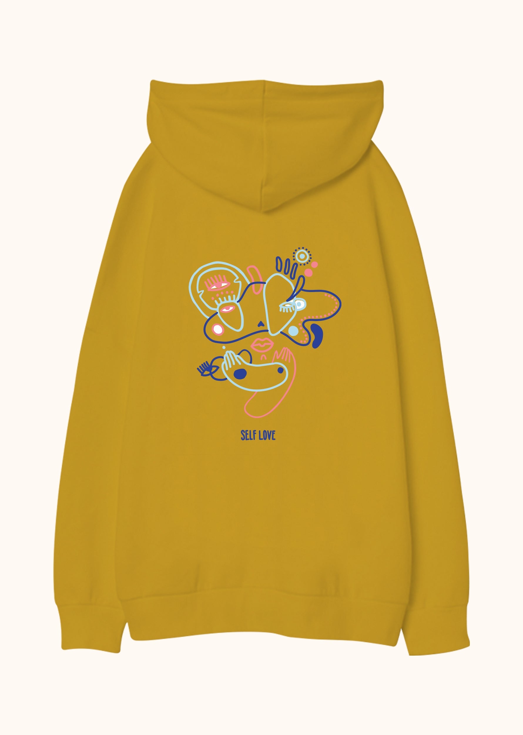 Self Love, Oversize Unisex Kapüşonlu Sweatshirt