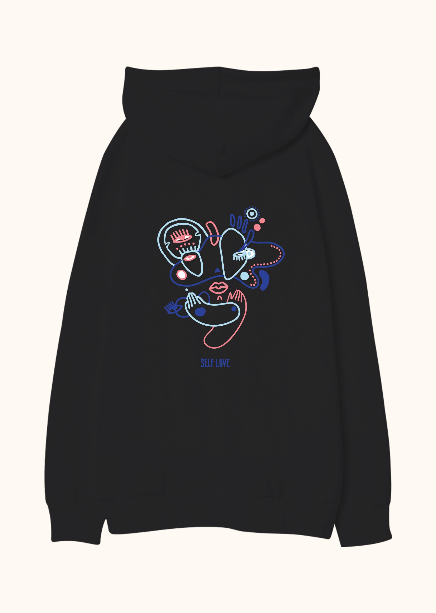 Self Love, Oversize Unisex Kapüşonlu Sweatshirt