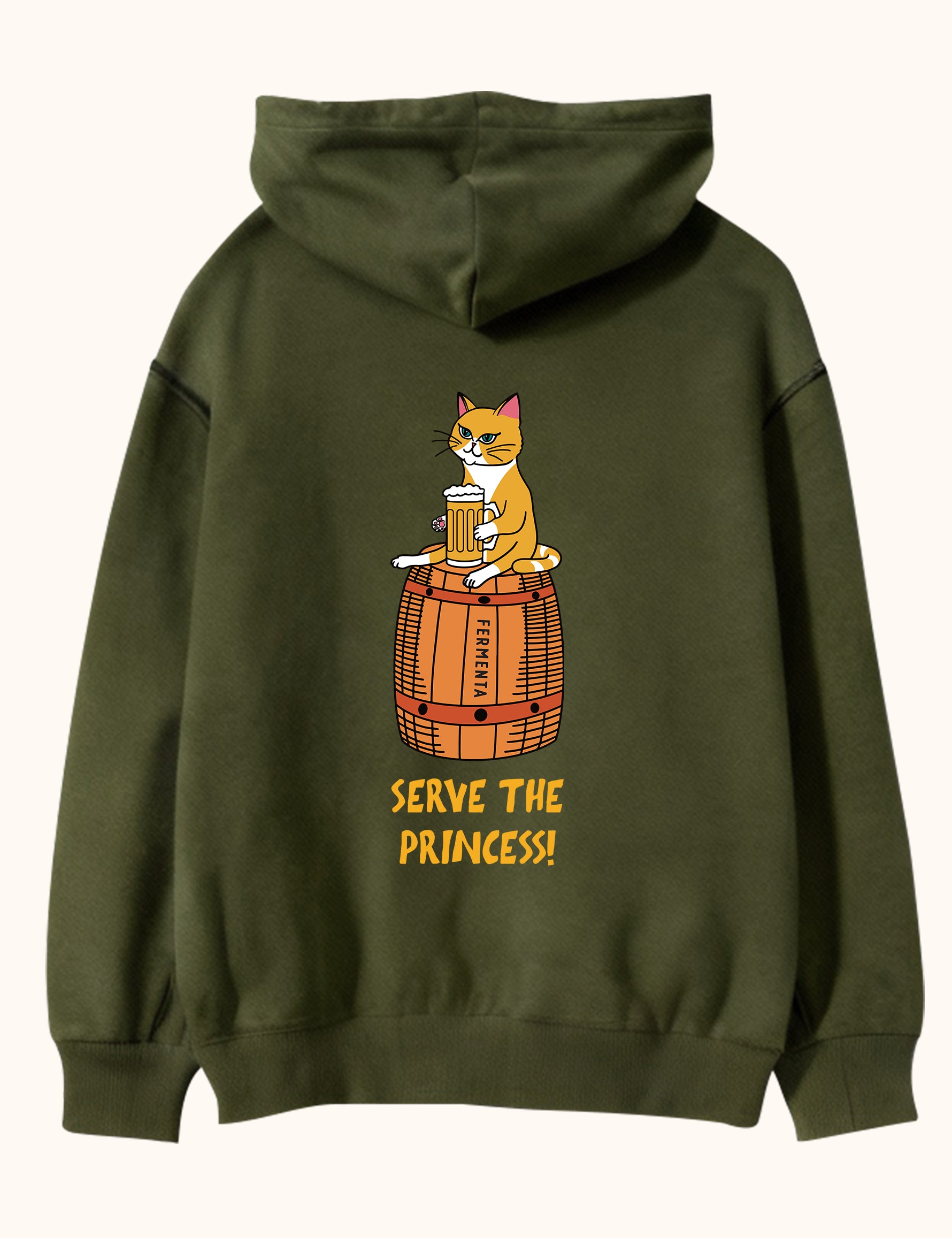 Serve the Princess, Oversize Unisex Kapüşonlu Sweatshirt