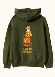 Serve the Princess, Oversize Unisex Kapüşonlu Sweatshirt