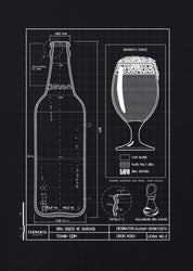Teknik Bira Bardağı, Geniş Yaka Tişört