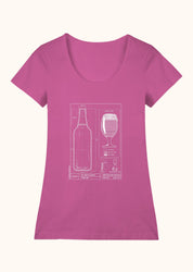 Teknik Bira Bardağı, Geniş Yaka Tişört