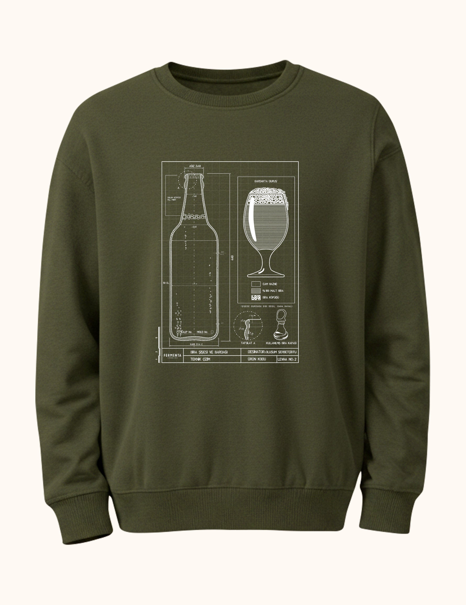 Teknik Bira Bardağı, Sweatshirt