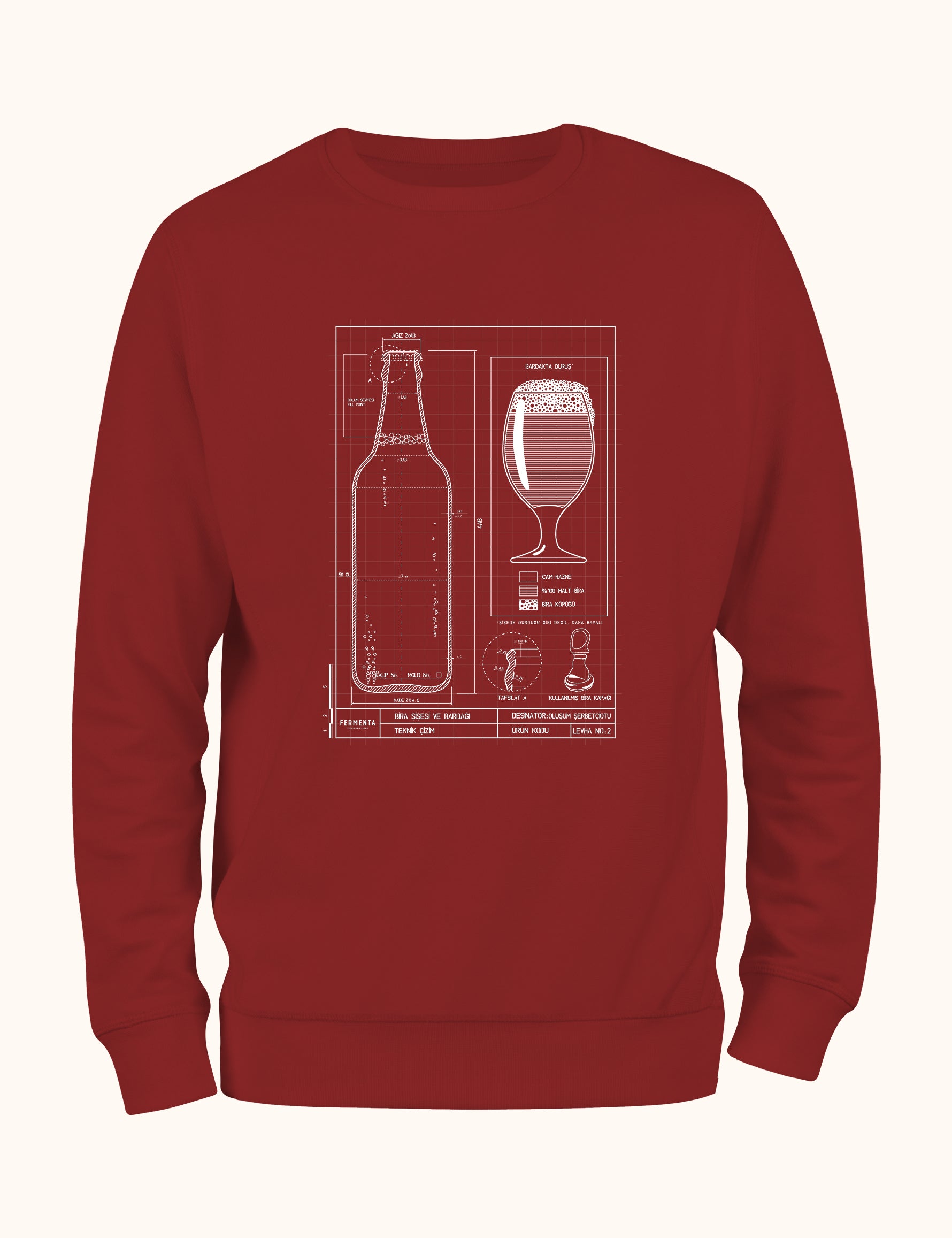 Teknik Bira Bardağı, Sweatshirt