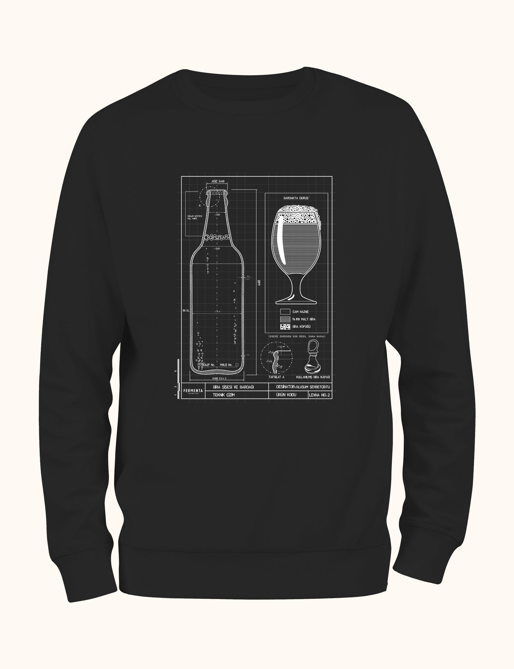 Teknik Bira Bardağı, Sweatshirt