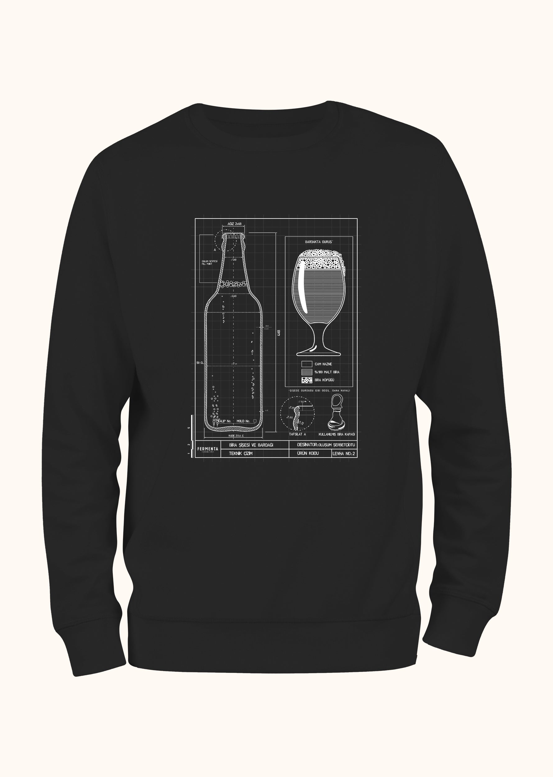 Teknik Bira Bardağı, Sweatshirt