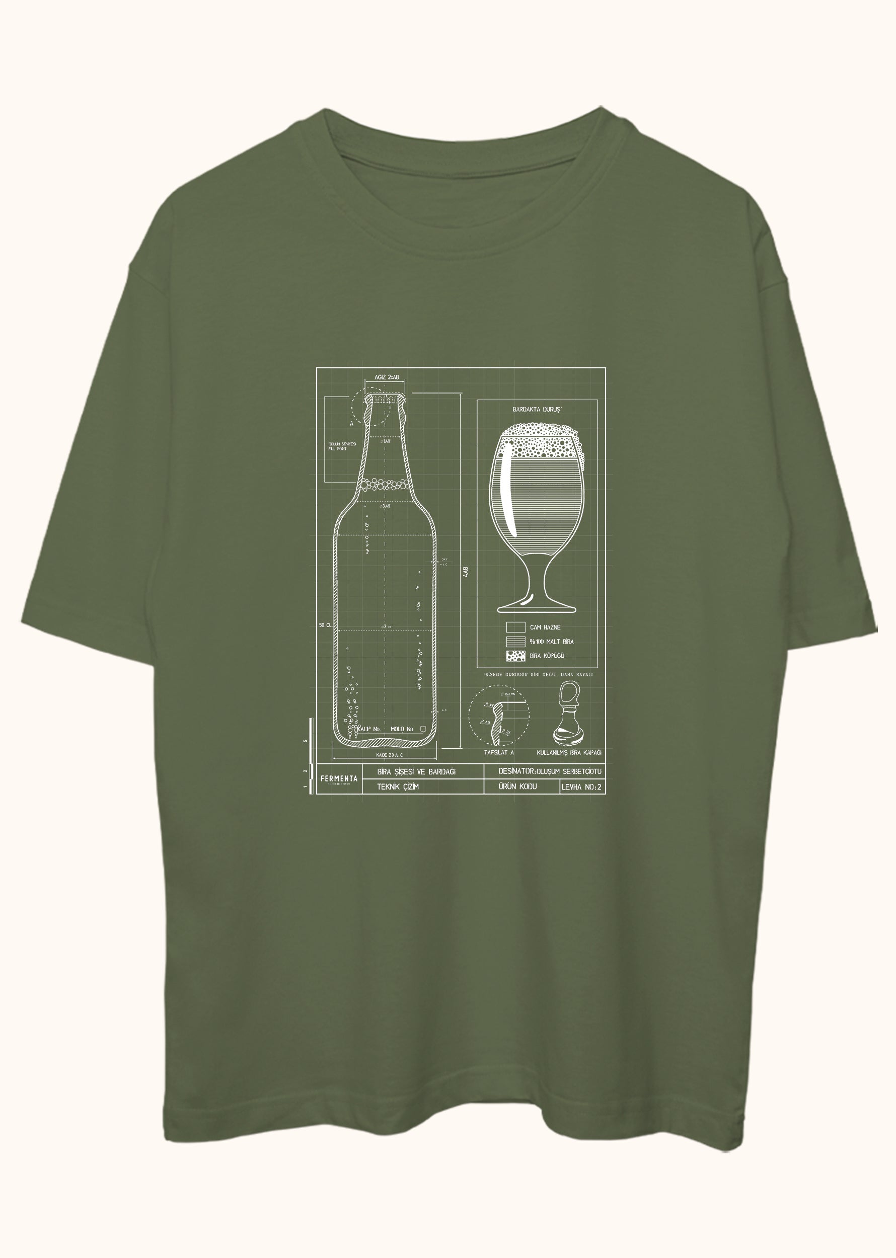 Teknik Bira Bardağı, Oversize Tişört