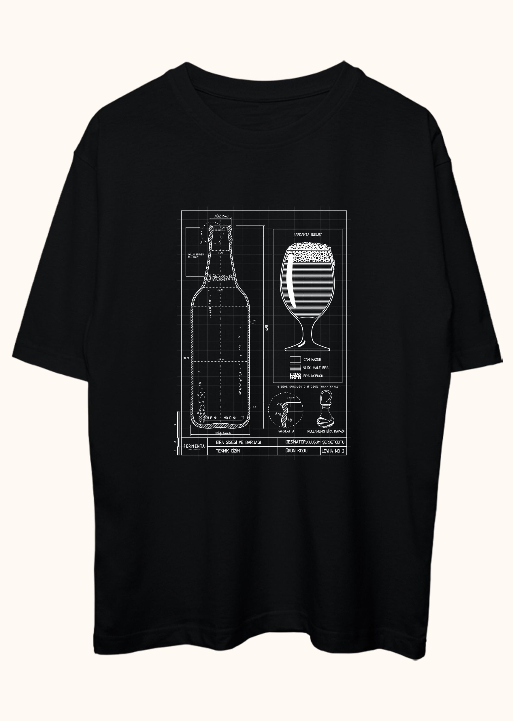 Teknik Bira Bardağı, Oversize Tişört