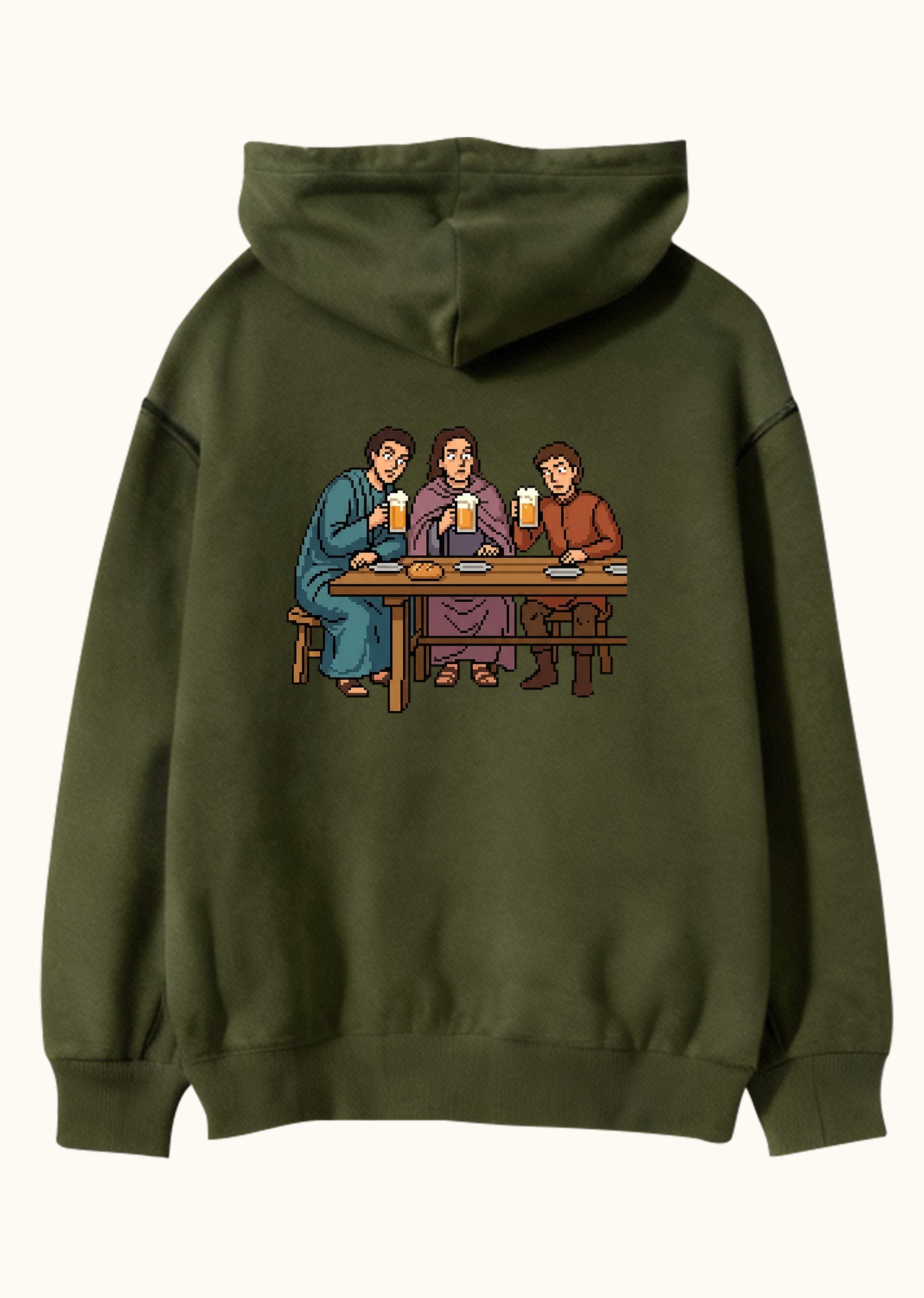 The Last Sip, Oversize Unisex Kapüşonlu Sweatshirt