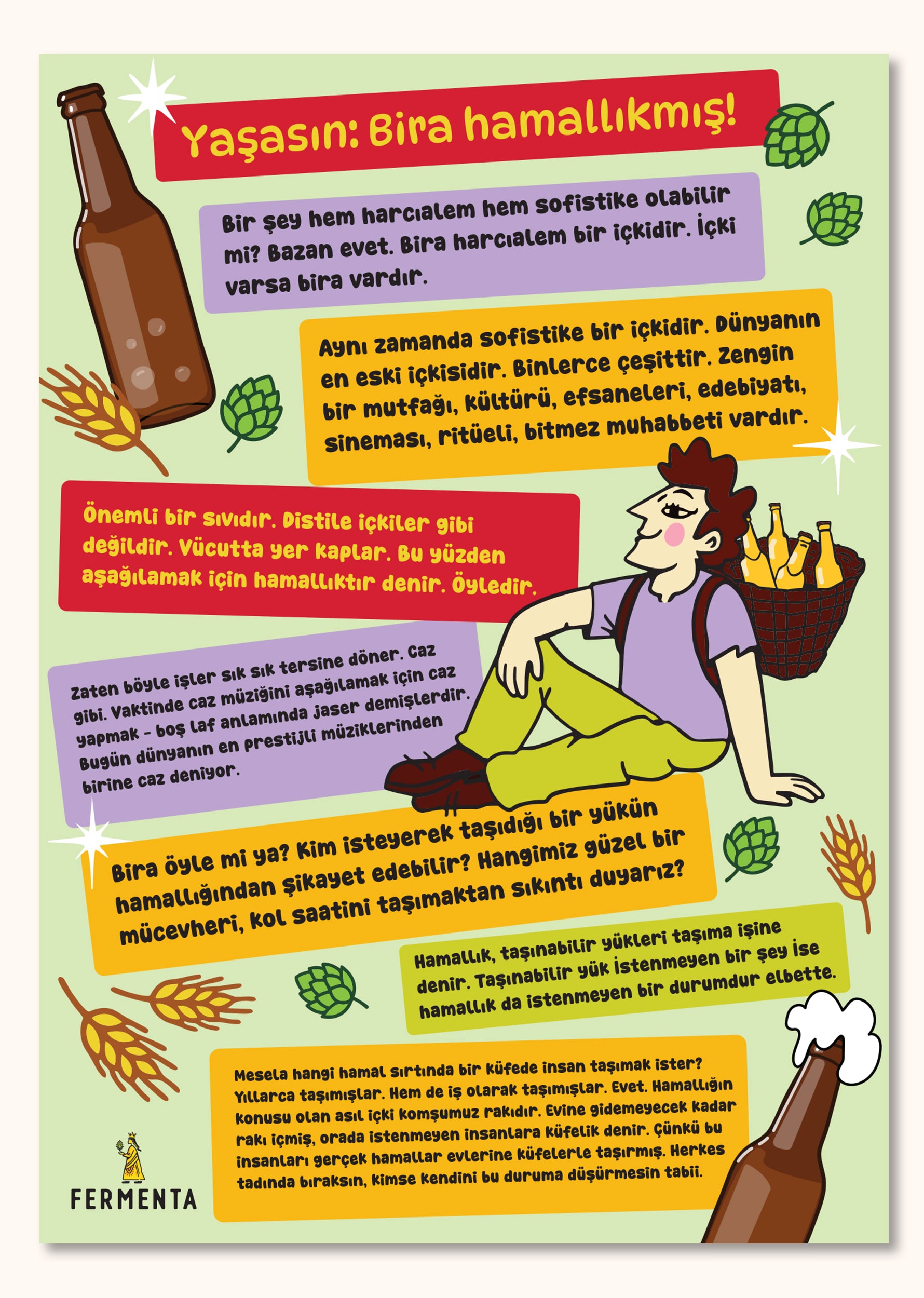 Yaşasın, bira hamallıkmış!, Poster