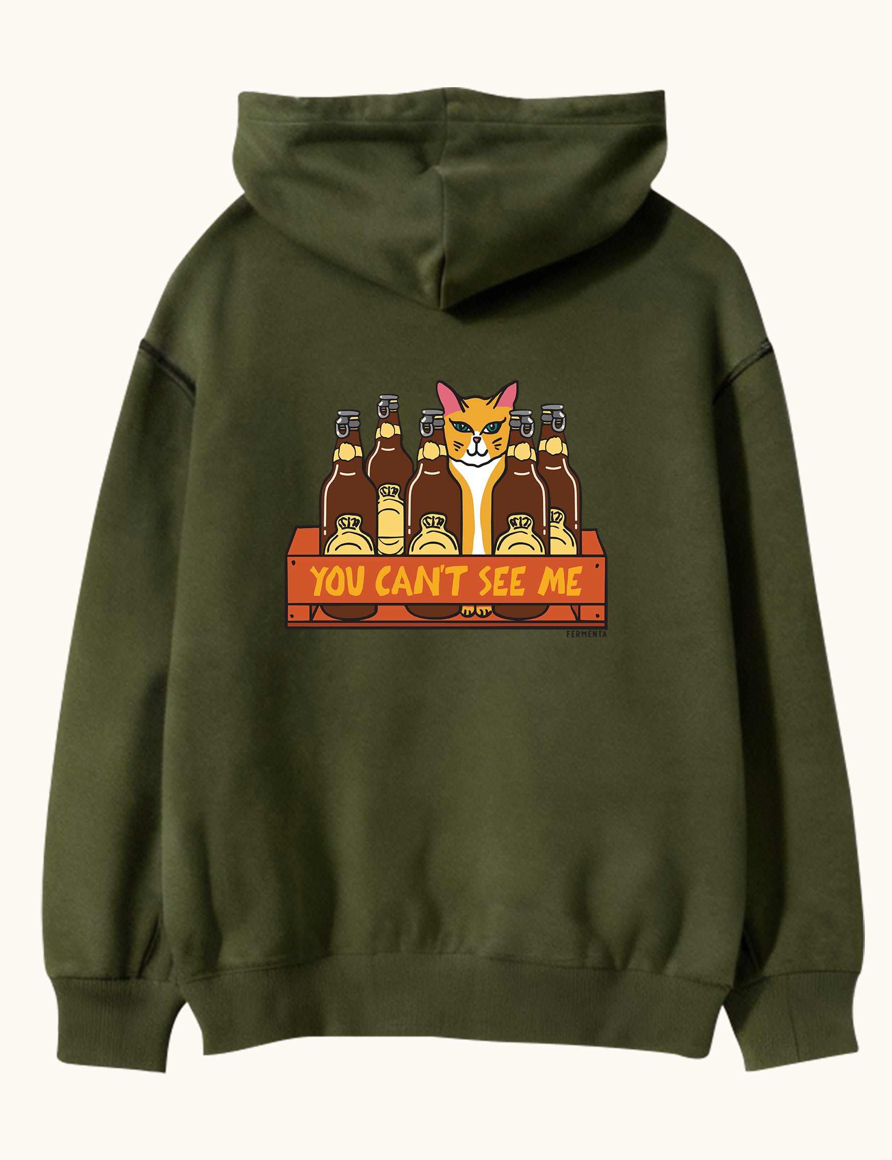 You Can’t See Me, Oversize Unisex Kapüşonlu Sweatshirt