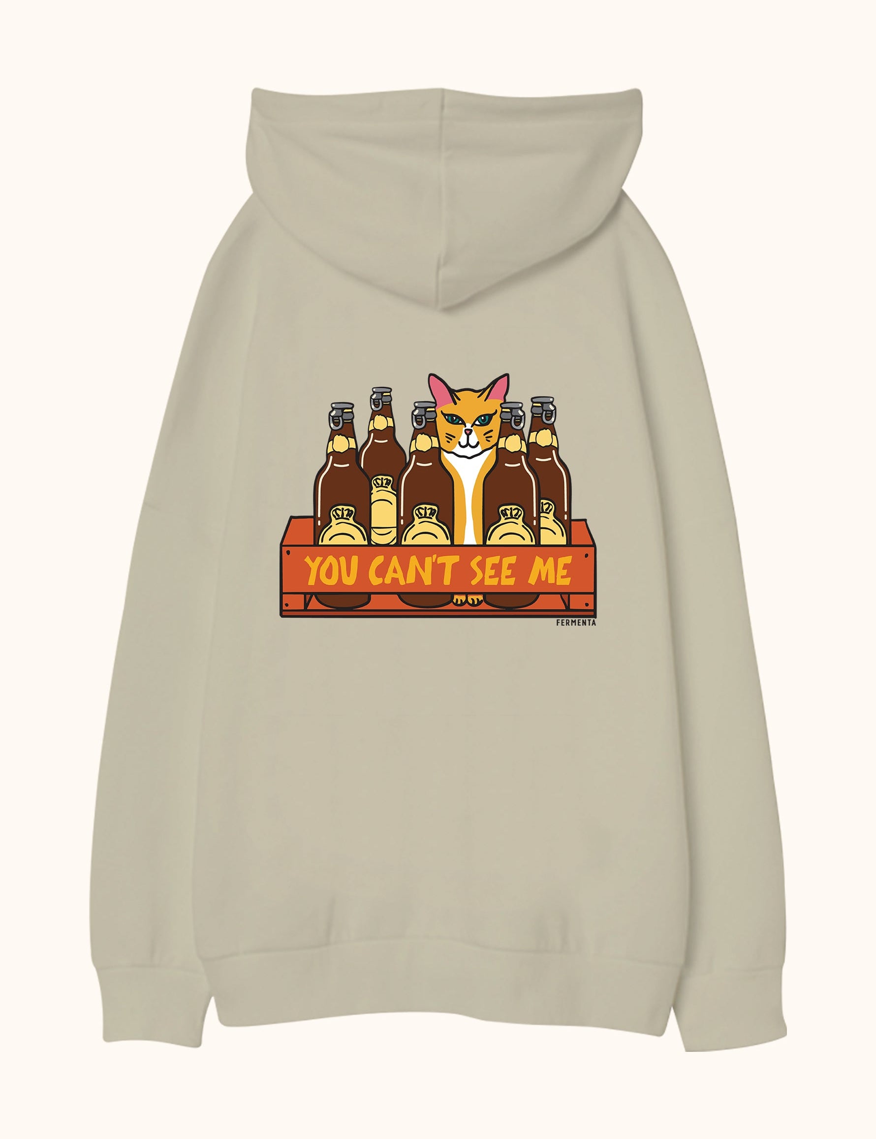 You Can’t See Me, Oversize Unisex Kapüşonlu Sweatshirt